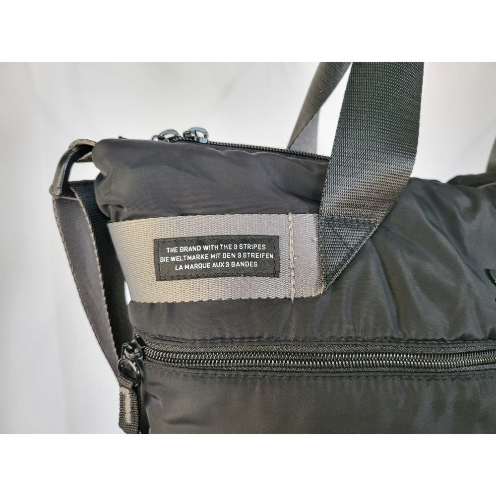 Adidas Originals Black Nylon Tote Bag Crossbody Puffer Shopper Tote Bag - Picture 8 of 8